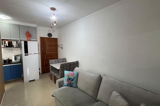 Sala - Sala de Jantar de apartamento à venda com 2 quartos, 47m² em Parque Erasmo Assunção, Santo André