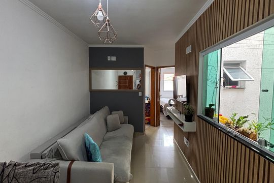 Sala - Sala de Jantar de apartamento à venda com 2 quartos, 47m² em Parque Erasmo Assunção, Santo André
