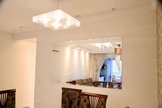 Sala de apartamento para alugar com 3 quartos, 115m² em Santo Amaro, São Paulo