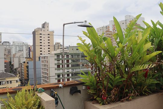 Terraço de apartamento à venda com 1 quarto, 52m² em Consolação, São Paulo