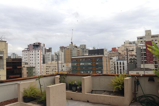 Terraço de apartamento à venda com 1 quarto, 52m² em Consolação, São Paulo
