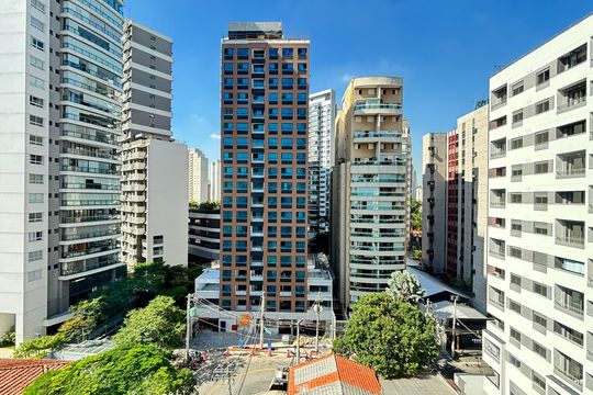 Vista de kitnet/studio à venda com 1 quarto, 44m² em Vila Nova Conceição, São Paulo