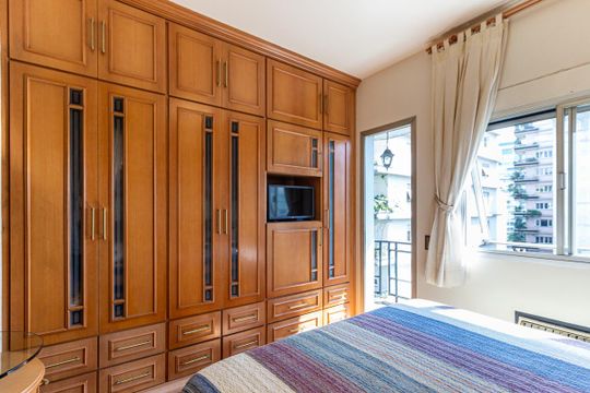 Quarto da Suíte de apartamento à venda com 3 quartos, 126m² em Higienópolis, São Paulo