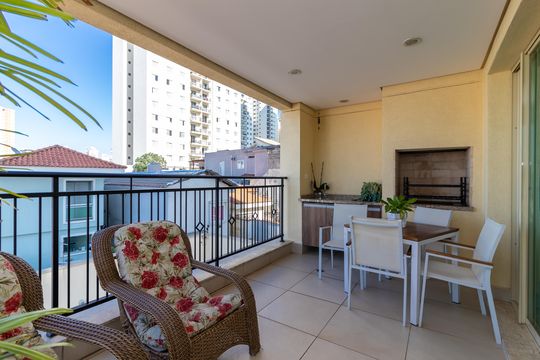 Varanda Gourmet de apartamento à venda com 3 quartos, 148m² em Jardim São Paulo, São Paulo