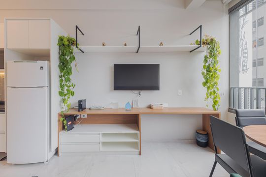 Sala de apartamento para alugar com 1 quarto, 31m² em Pinheiros, São Paulo
