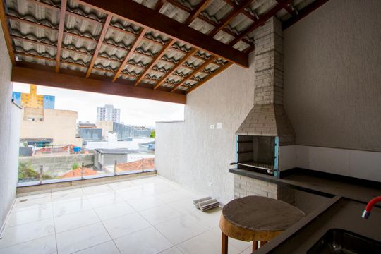 Espaço gourmet de casa à venda com 3 quartos, 139m² em Vila Humaita, Santo André