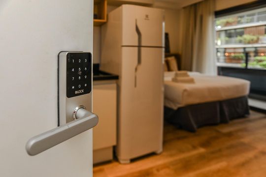 Cozinha de apartamento à venda com 1 quarto, 24m² em Sumarezinho, São Paulo