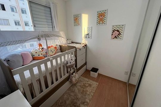 Quarto de apartamento à venda com 2 quartos, 43m² em Vila São Bernardo, Campinas