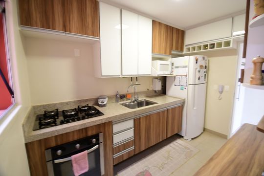 Cozinha de apartamento à venda com 2 quartos, 86m² em Ponte Preta, Campinas