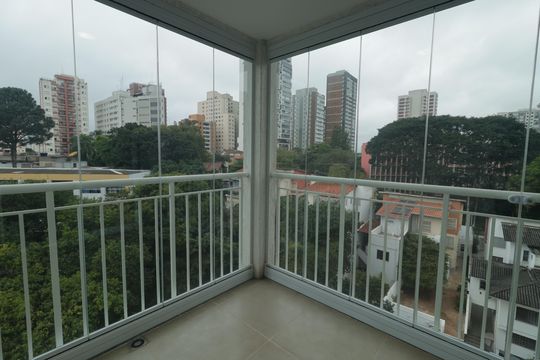 Varanda do Studio de kitnet/studio para alugar com 1 quarto, 31m² em Vila Mariana, São Paulo