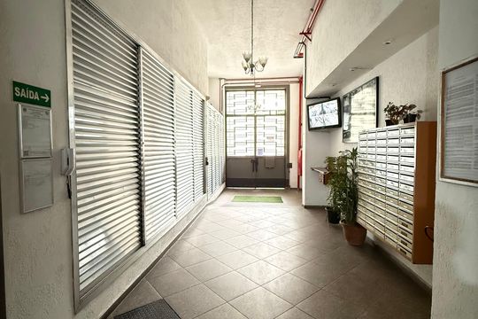 Área comum de kitnet/studio para alugar com 1 quarto, 45m² em Santa Ifigênia, São Paulo