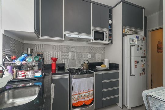 Cozinha de apartamento à venda com 3 quartos, 139m² em Petrópolis, Porto Alegre