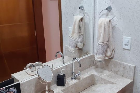 Banheiro de casa à venda com 3 quartos, 736m² em Jardim Sorirama, Campinas