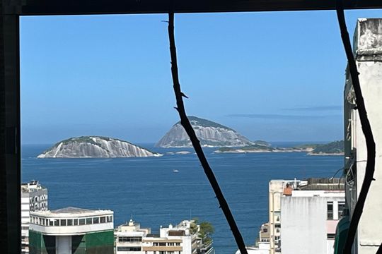 Vista da sala de apartamento à venda com 3 quartos, 130m² em Ipanema, Rio de Janeiro