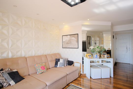 Sala de apartamento para alugar com 3 quartos, 137m² em Parque Maria Luiza, São Paulo