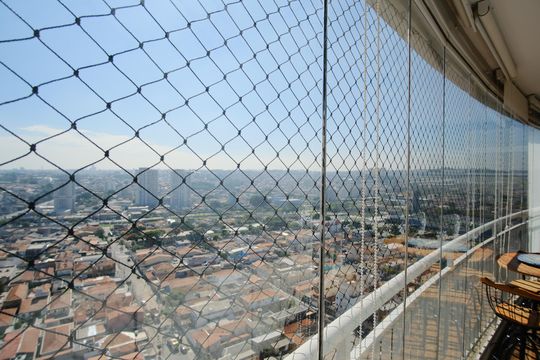 Varanda de apartamento para alugar com 3 quartos, 137m² em Parque Maria Luiza, São Paulo