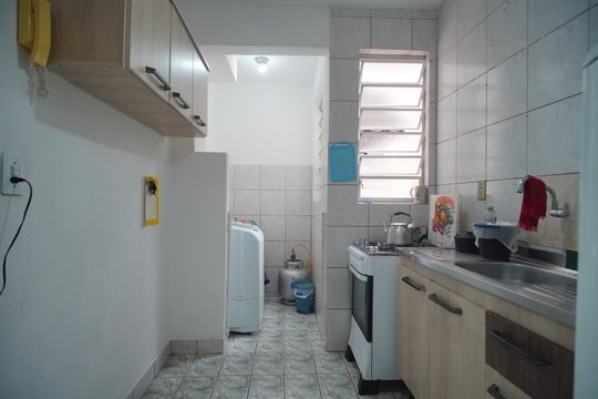 Cozinha de apartamento à venda com 2 quartos, 59m² em São Miguel, São Leopoldo