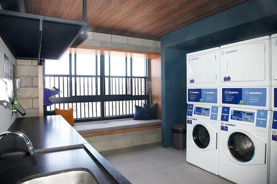 Área Comum - Lavanderia de apartamento para alugar com 1 quarto, 27m² em Cidade Baixa, Porto Alegre