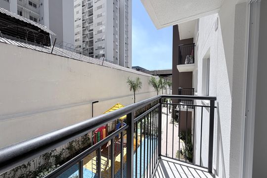 Sacada de apartamento para alugar com 1 quarto, 27m² em Brás, São Paulo