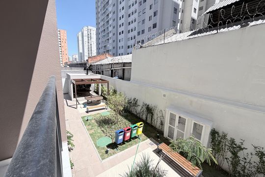 Sacada de apartamento para alugar com 1 quarto, 27m² em Brás, São Paulo