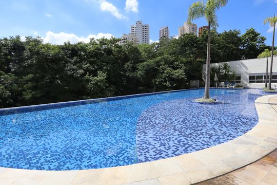 Área comum - Piscina de apartamento para alugar com 3 quartos, 96m² em Morumbi, São Paulo