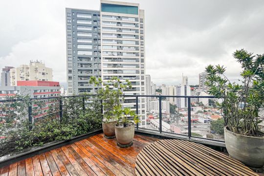 Terraço de apartamento à venda com 2 quartos, 104m² em Vila Madalena, São Paulo