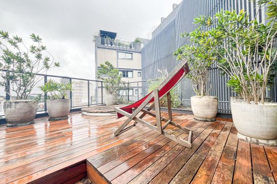 Terraço de apartamento à venda com 2 quartos, 104m² em Vila Madalena, São Paulo