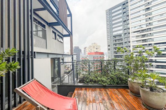 Terraço de apartamento à venda com 2 quartos, 104m² em Vila Madalena, São Paulo