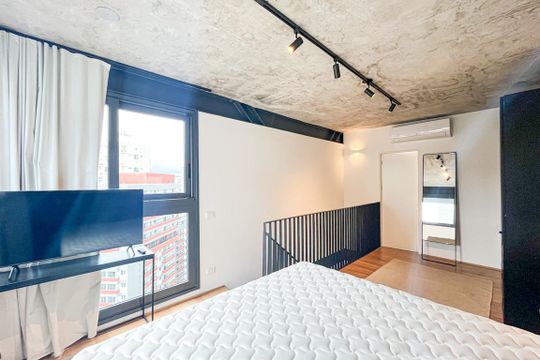 Quarto Suíte de apartamento à venda com 1 quarto, 156m² em Vila Madalena, São Paulo