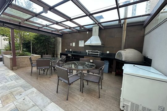 Área comum - Churrasqueira de apartamento à venda com 1 quarto, 53m² em Alphaville Industrial, Barueri