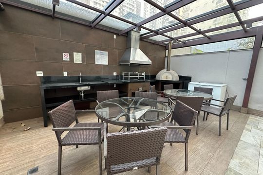 Área comum - Churrasqueira de apartamento à venda com 1 quarto, 53m² em Alphaville Industrial, Barueri