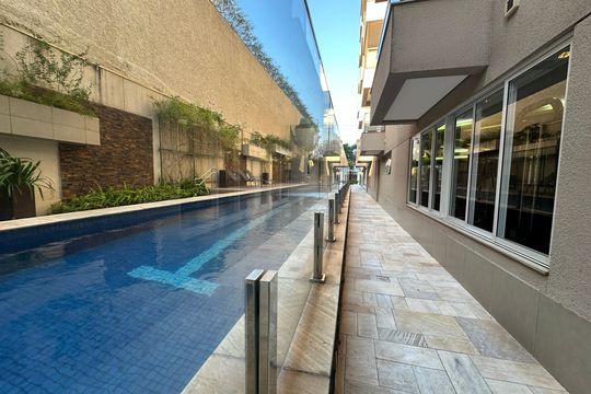 Área comum - Piscina de apartamento à venda com 1 quarto, 53m² em Alphaville Industrial, Barueri