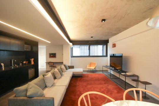 Sala de apartamento à venda com 1 quarto, 152m² em Vila Madalena, São Paulo