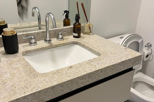Banheiro de apartamento à venda com 3 quartos, 125m² em Jardim Belo Horizonte, Campinas