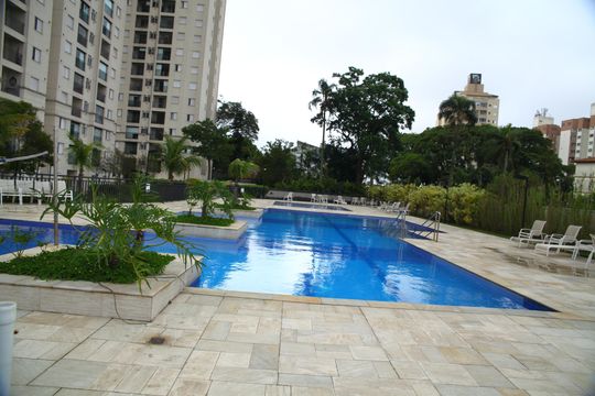 Área comum - Piscina de apartamento para alugar com 2 quartos, 55m² em Jardim Olavo Bilac, São Bernardo do Campo