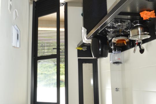 Cozinha e Área de Serviço de apartamento para alugar com 3 quartos, 63m² em Bonfim Paulista, Ribeirão Preto