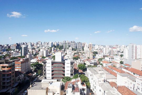 Área Comum - Terraço Vista de apartamento para alugar com 3 quartos, 118m² em Bom Fim, Porto Alegre