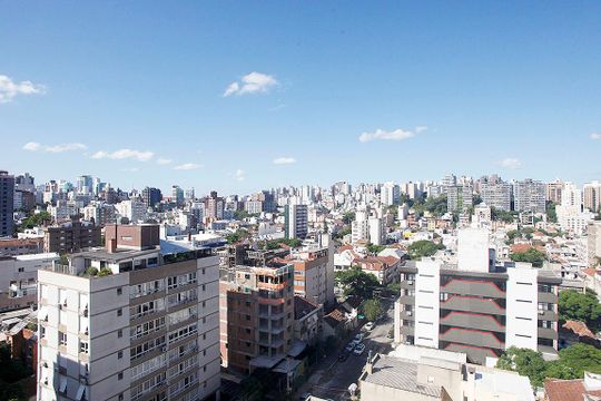 Área Comum - Terraço Vista de apartamento para alugar com 3 quartos, 118m² em Bom Fim, Porto Alegre