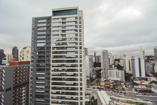 Vista do terraço de apartamento à venda com 1 quarto, 99m² em Vila Madalena, São Paulo