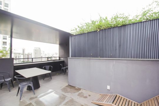 Terraço de apartamento à venda com 1 quarto, 99m² em Vila Madalena, São Paulo