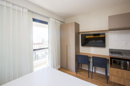 Studio de kitnet/studio para alugar com 1 quarto, 24m² em Vila Cordeiro, São Paulo