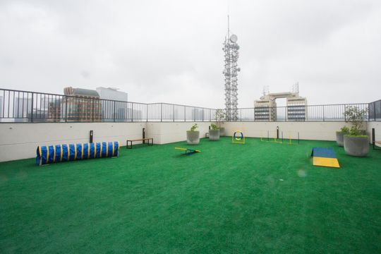 Área comum de kitnet/studio para alugar com 1 quarto, 24m² em Vila Cordeiro, São Paulo
