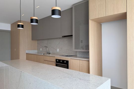 Cozinha de apartamento para alugar com 3 quartos, 81m² em Brooklin, São Paulo