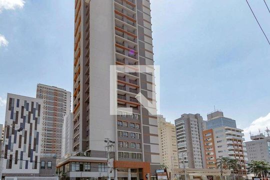Fachada  de kitnet/studio para alugar com 1 quarto, 27m² em Cidade Monções, São Paulo