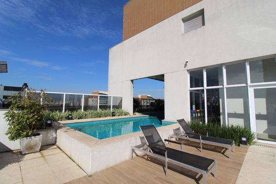 Área Comum - Piscina de apartamento para alugar com 1 quarto, 53m² em Vila Olímpia, São Paulo