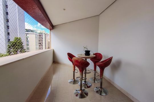 Varanda da Sala de apartamento à venda com 4 quartos, 202m² em Sion, Belo Horizonte