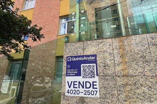 Placa QuintoAndar de apartamento à venda com 3 quartos, 90m² em Gutierrez, Belo Horizonte