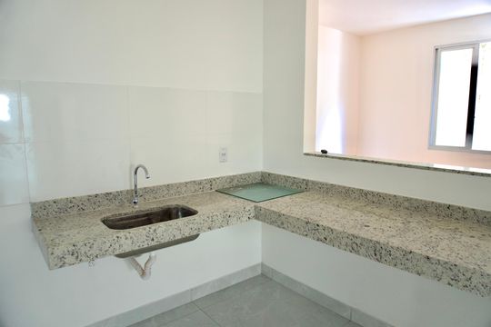 Cozinha de apartamento à venda com 3 quartos, 90m² em Gutierrez, Belo Horizonte