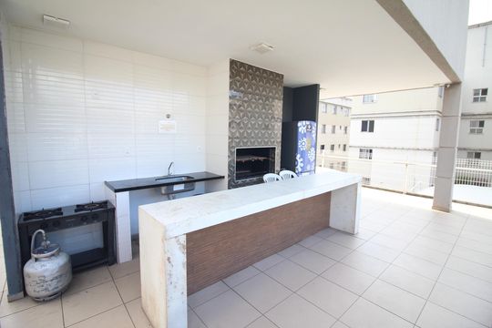Área comum de apartamento à venda com 2 quartos, 53m² em Santa Maria, Contagem