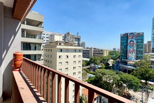 Sacada de kitnet/studio para alugar com 1 quarto, 30m² em Jardins, São Paulo